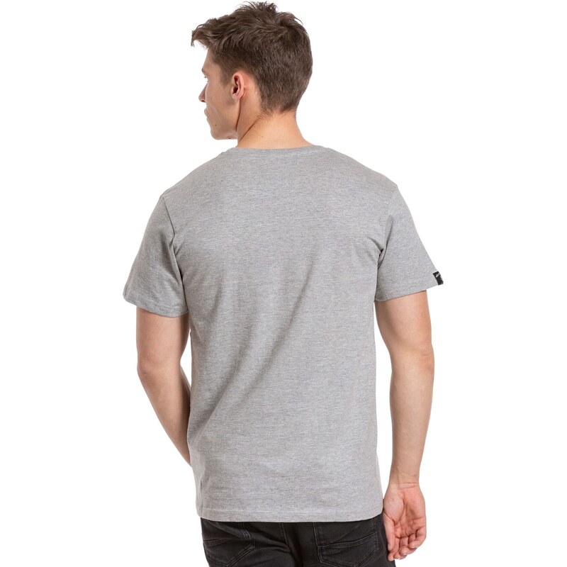 Meatfly pánské tričko Joe Pink Neon/Grey | Růžová | 100% bavlna