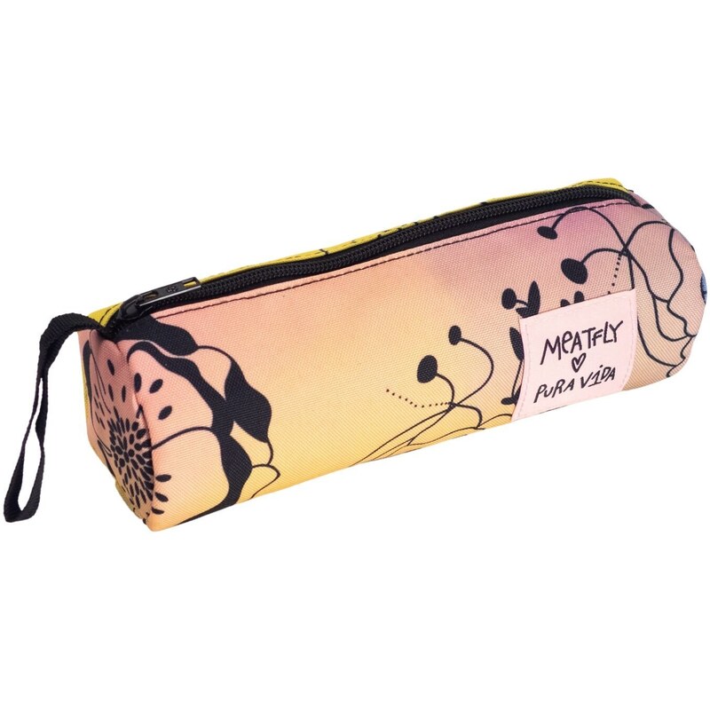 Meatfly pouzdro X Pura Vida Basic Case Peach Flowers | Růžová