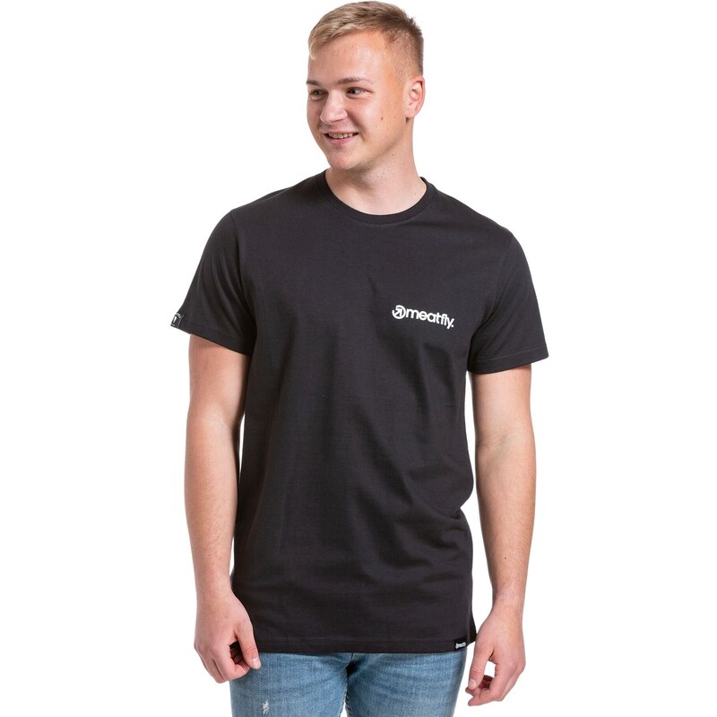 Meatfly pánské tričko Lhotse Black | Černá