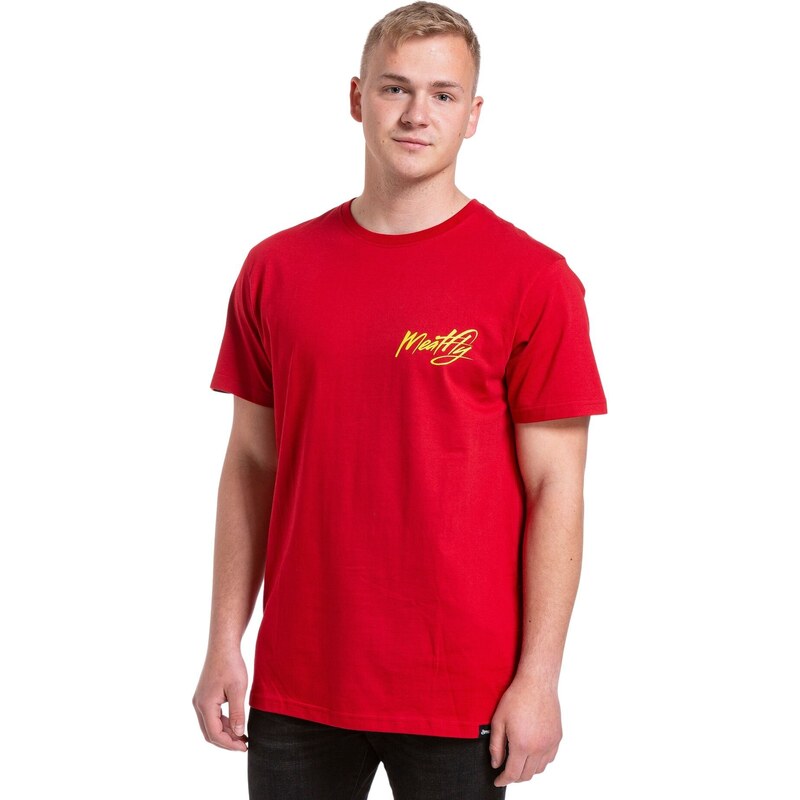 Meatfly pánské tričko Beacher Dark Red | Červená
