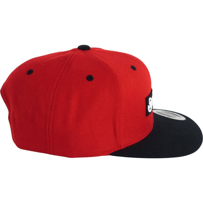 Kšiltovka Meatfly Flanker Snapback, Basic Logo Red/černá