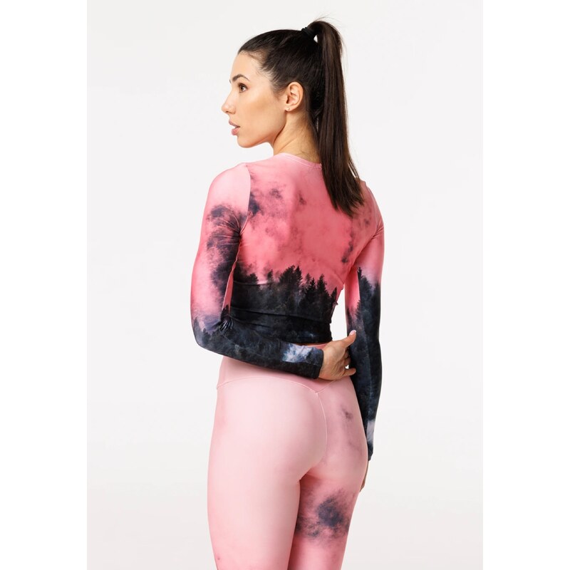 Bittersweet Paris Woman's Mighty Forest Gaia Longsleeve Top GLT-C-Print BSP149