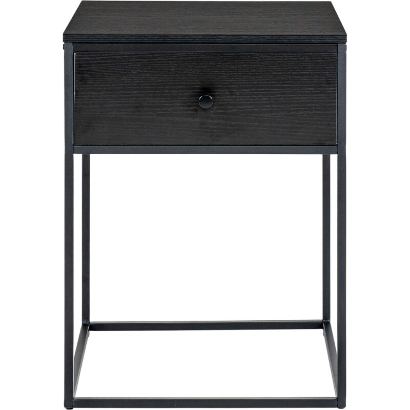 Nordic Living Černý odkládací stolek Aphas 40 x 40 cm