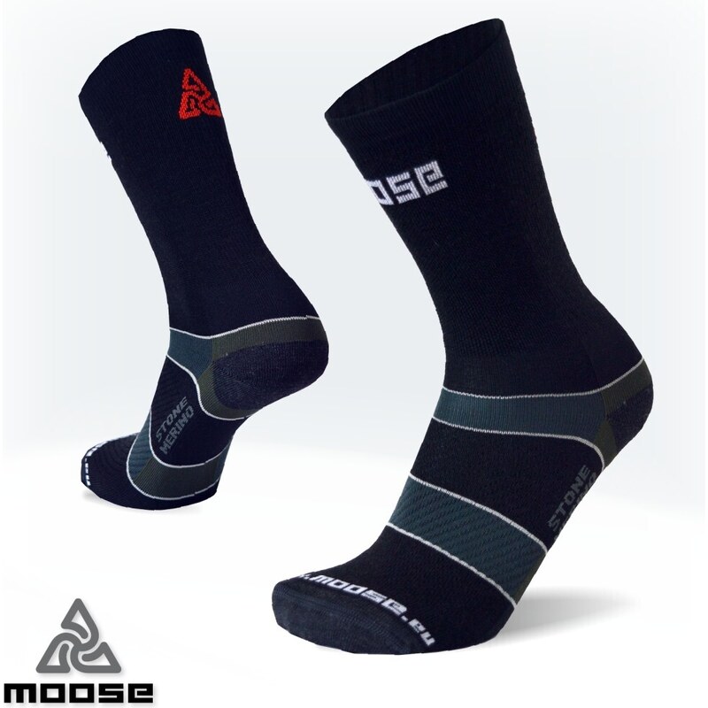 STONE MERINO outdoorové funkční ponožky Moose 84465053
