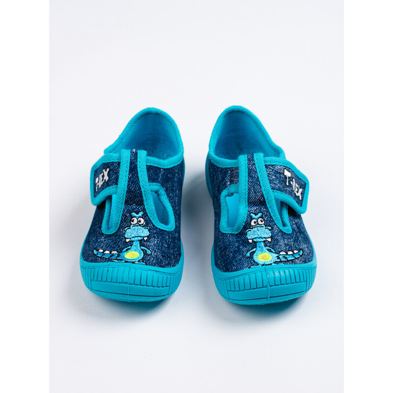 Shelvt Blue slippers for kindergarten for a boy 3F