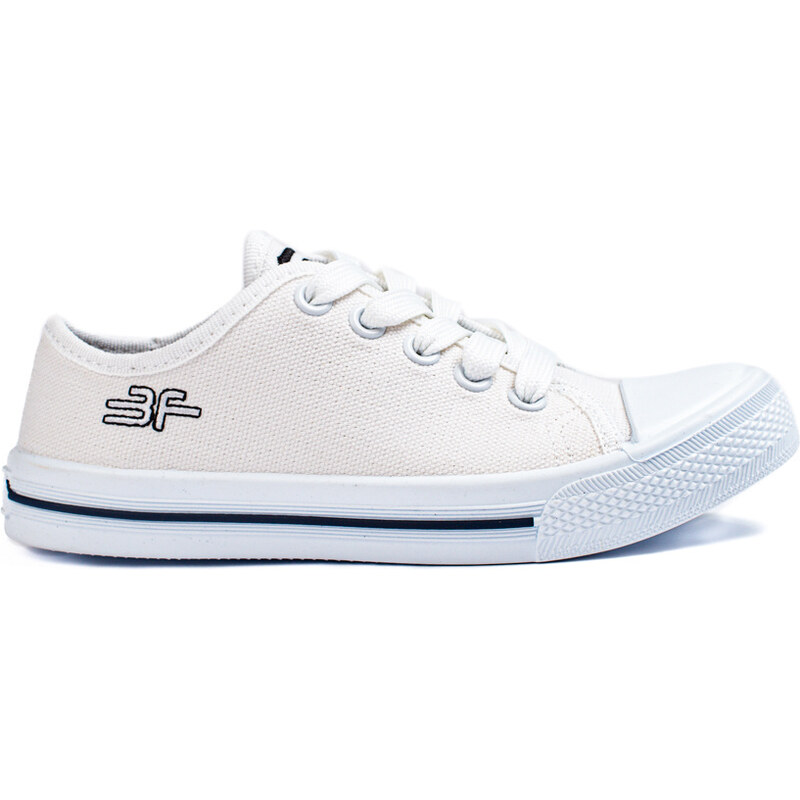 Shelvt White Kids Sneakers 3F