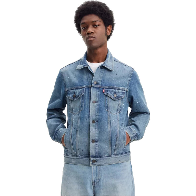 DŽÍNOVÁ RETRO BUNDA LEVI'S VINTAGE FIT TRUCKER JACKET Denim vzor