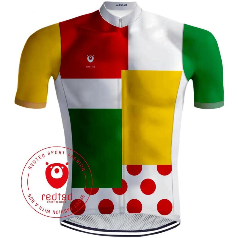 REDTED Vintage cyklistický dres - Tour de France kombinovaný dres - RedTed