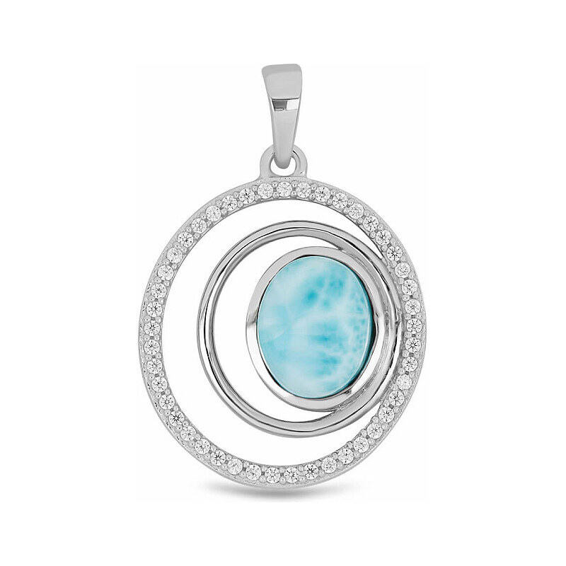 Nefertitis Larimar přívěsek stříbro Ag 925 VP056020 - 2,2 cm, 3,2 g 84490714