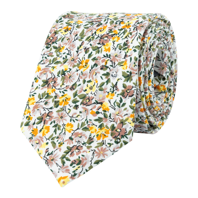 Bubibubi Bílá kravata Marigold