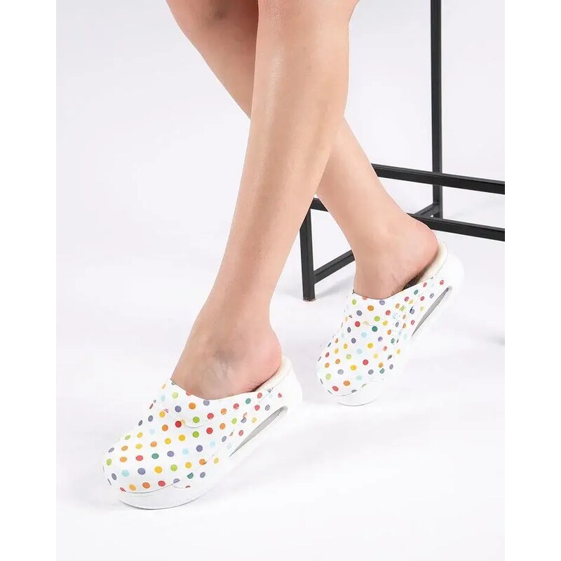 Terlik Sabo Terlik barevni a zdravotni AIR obuv - pantofle barevné tečky