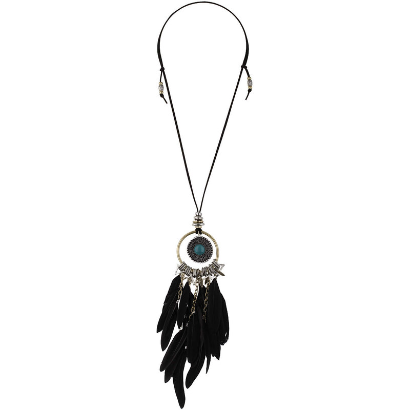 Topshop Feather Necklace