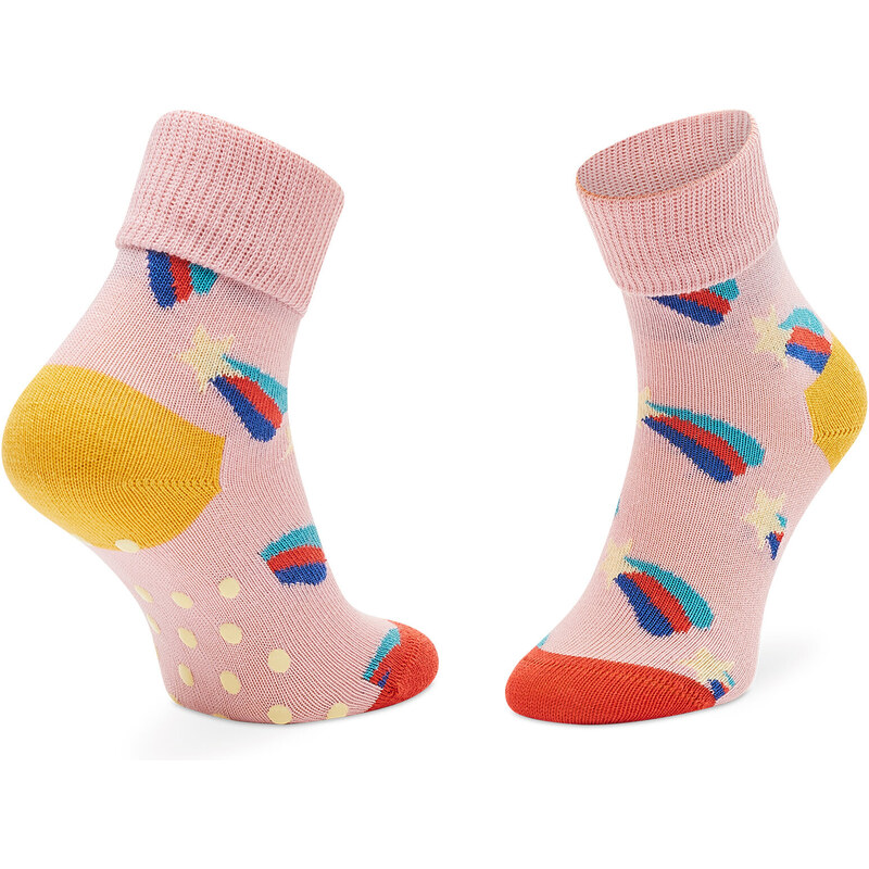 Sada 2 párů dětských vysokých ponožek Happy Socks