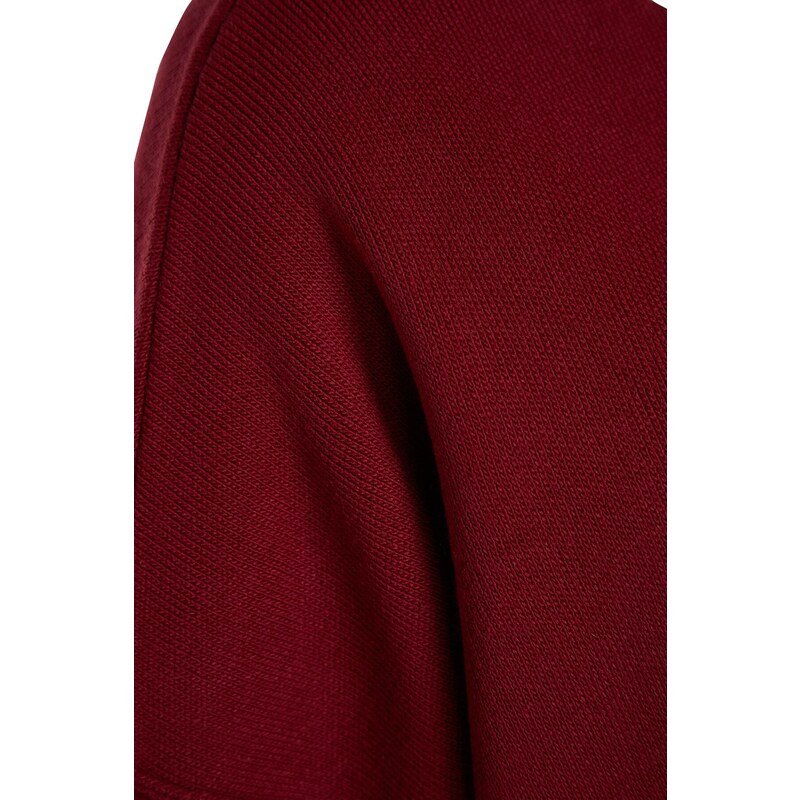 Pletený svetr Trendyol Burgundy Super Wide Fit