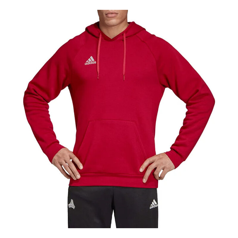 Červená pánská mikina adidas Tan Hooded Sweatshirt DZ9613
