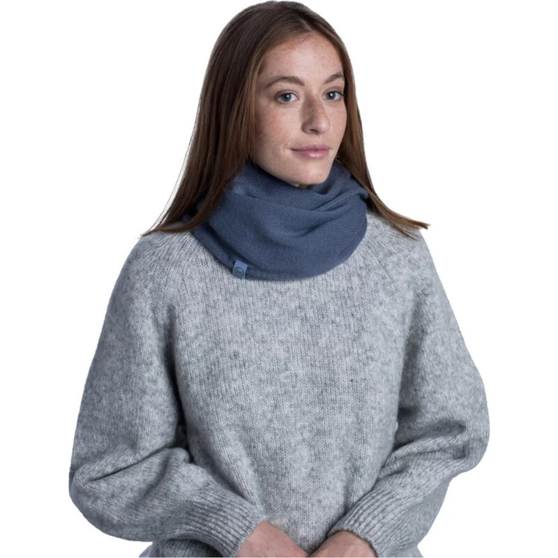 MODRÁ KRUHOVÁ ŠÁLA BUFF YULIA KNITTED INFINITY SCARF