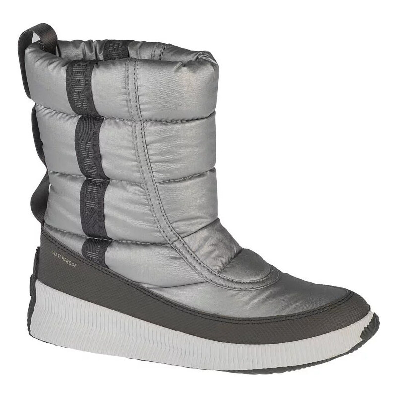 BASIC Stříbrné dámské boty Sorel Out N About Puffy Mid Stříbrná 69697600