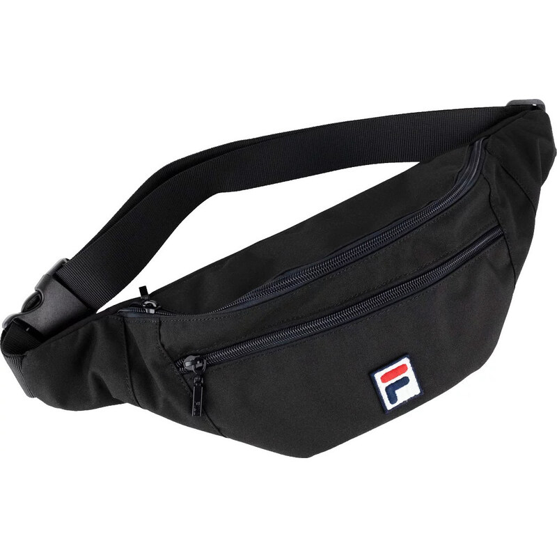 Černá ledvinka Fila Bissau Coated Canvas Double Zipper Waist Bag 85875514