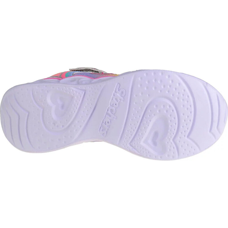 BAREVNÉ DÍVČÍ SVÍTÍCÍ TENISKY SKECHERS HEART LIGHTS-RAINBOW LUX Barevná