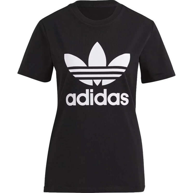 Černé dámské tričko adidas Adicolor Classics Trefoil Tee Černá 73435185