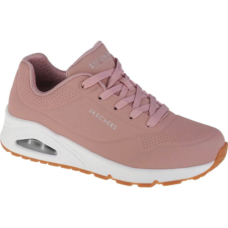 Růžové dámské tenisky Skechers Uno-Stand on Air Pudrová