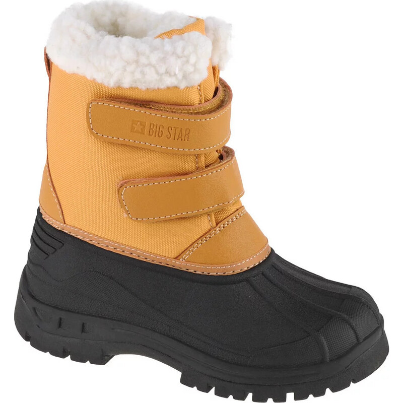 ČERNO-BÉŽOVÉ DÍVČÍ SNĚHULE BIG STAR KIDS SNOW BOOTS KK374237 Hnědá