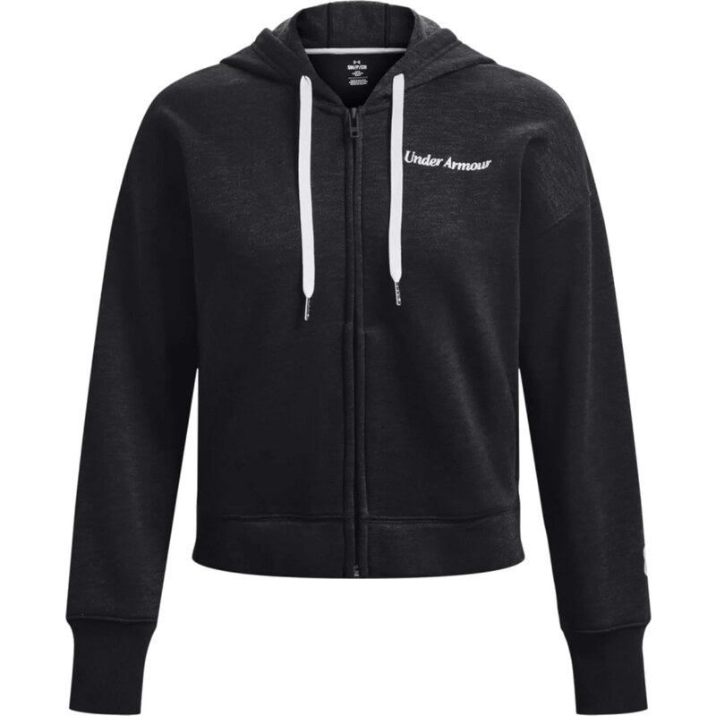 Under Armour Essential Fleece Script FZ Hoodie Černá 78494408