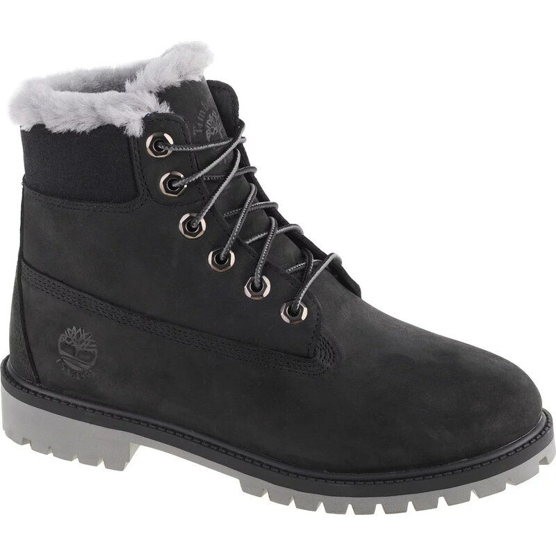 ČERNÉ CHLAPECKÉ BOTY TIMBERLAND PREMIUM 6 IN WP SHEARLING BOOT JR Černá