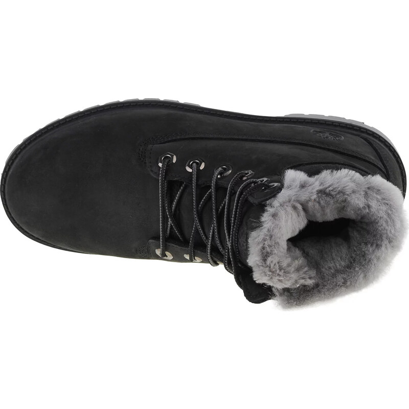 ČERNÉ CHLAPECKÉ BOTY TIMBERLAND PREMIUM 6 IN WP SHEARLING BOOT JR Černá