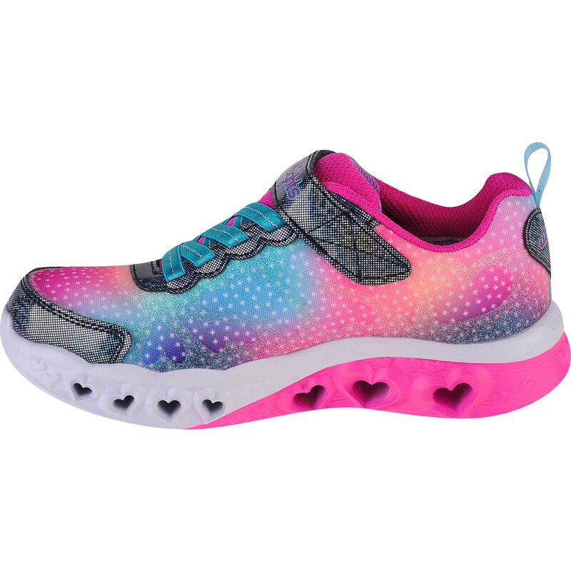 BAREVNÉ DÍVČÍ SVÍTÍCÍ TENISKY SKECHERS FLUTTER HEART LIGHTS Barevná