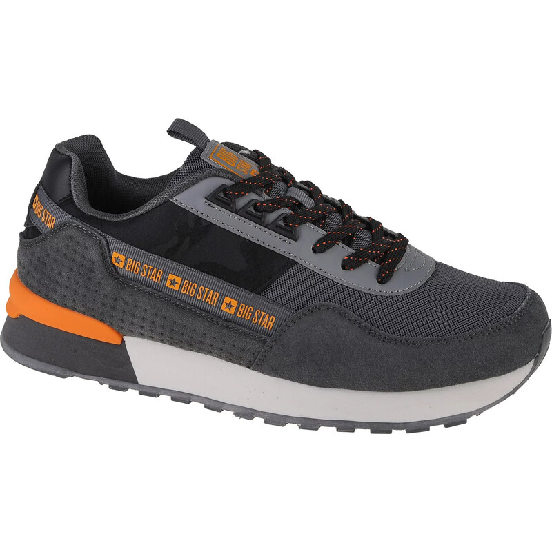 Tmavě šedé pánské tenisky Big Star Shoes LL174375