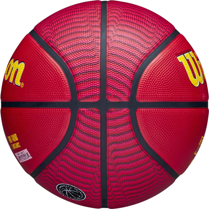 BASKETBALOVÝ MÍČ WILSON NBA PLAYER ICON TRAE YOUNG OUTDOOR BALL Červená