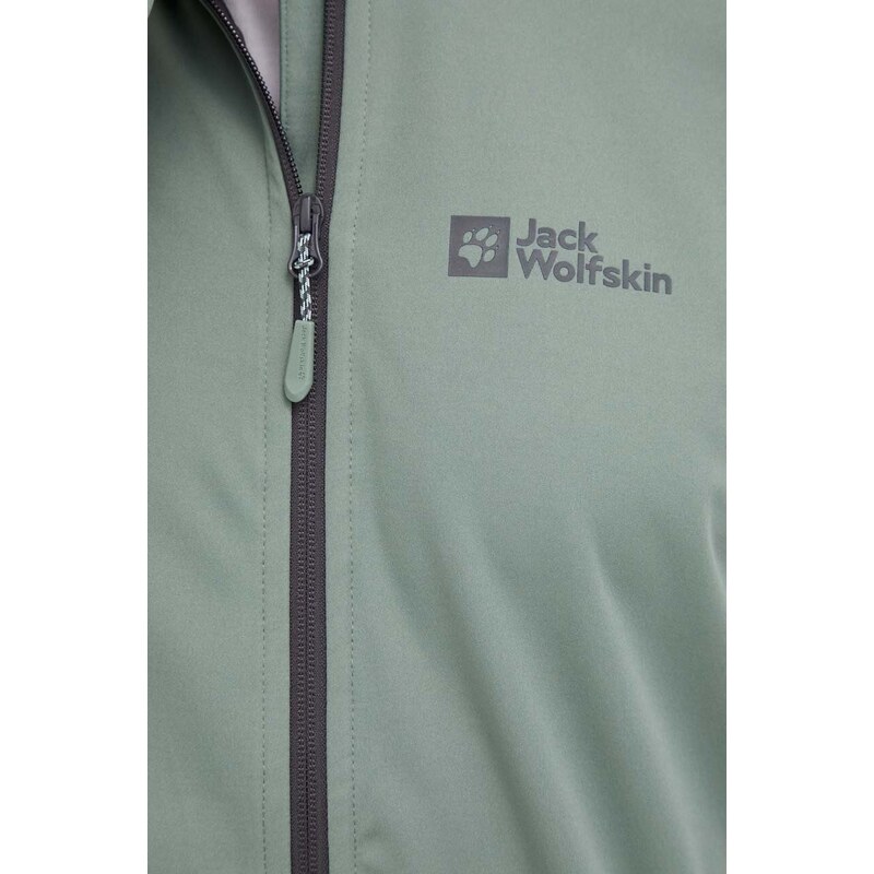 Outdoorová bunda Jack Wolfskin Feldberg Hoody zelená barva