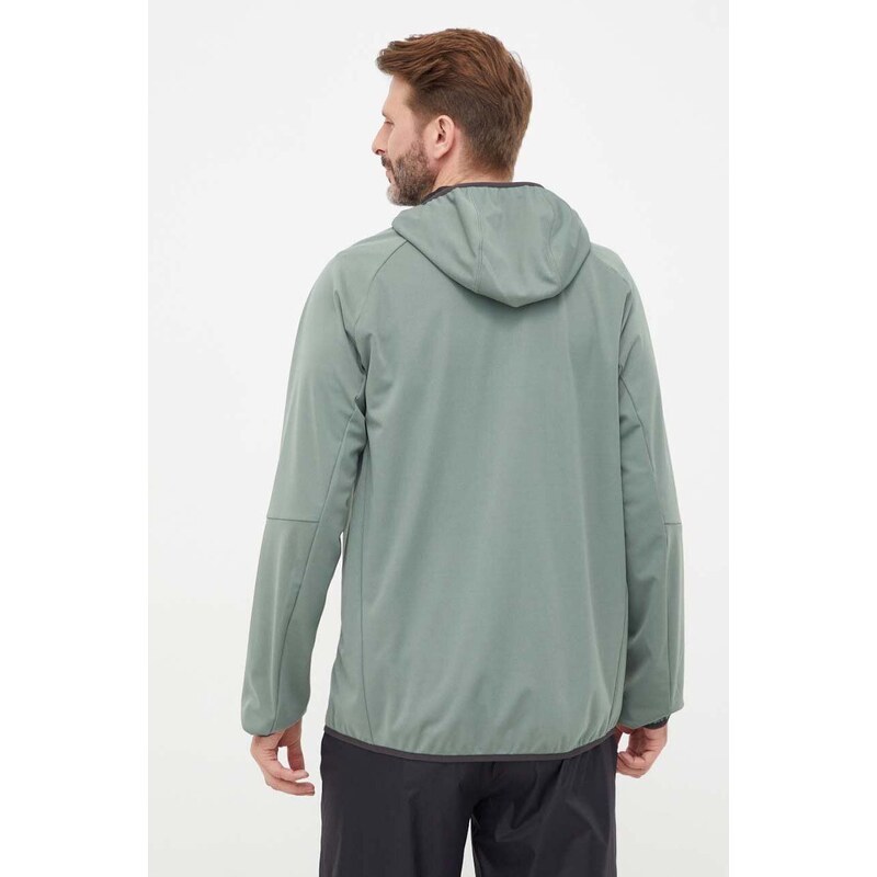 Outdoorová bunda Jack Wolfskin Feldberg Hoody zelená barva