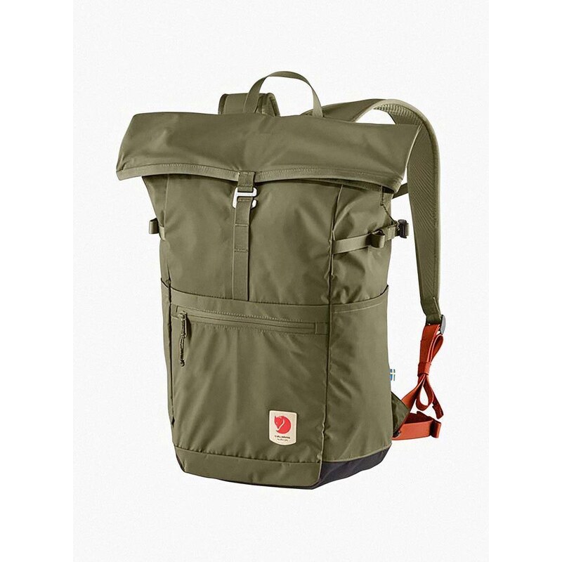 Batoh Fjallraven High Coast Foldsack 24 F23222 620 zelená barva, velký, hladký