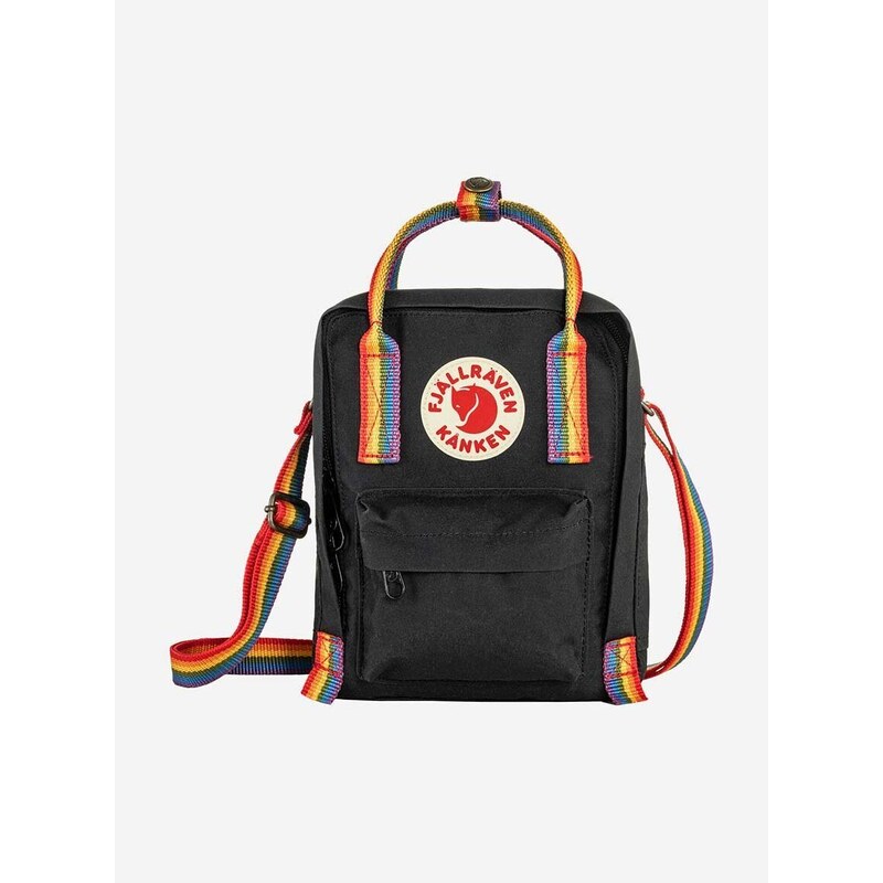 Ledvinka Fjallraven Kanken Rainbow Sling černá barva, F23623.550.907-907