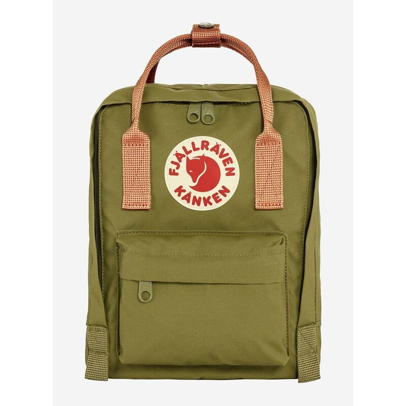 Batoh Fjallraven Kanken Mini zelená barva, malý, s aplikací, F23561.631.241-241