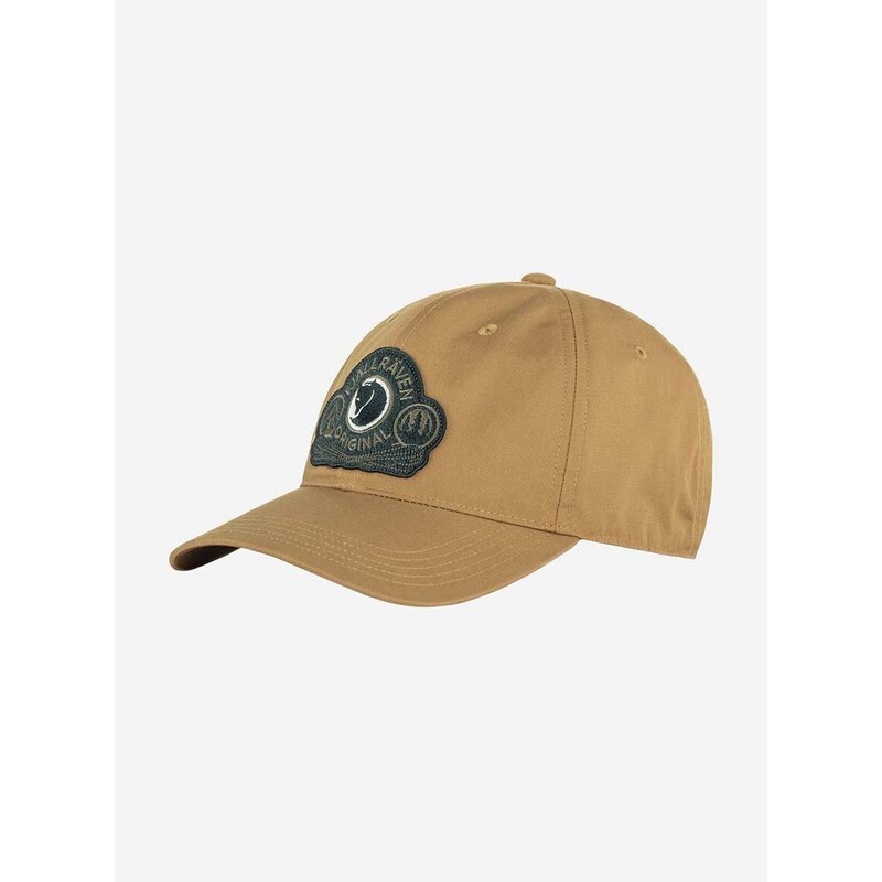 Kšiltovka Fjallraven Classic Badge Cap béžová barva, s aplikací, F86979.232-232