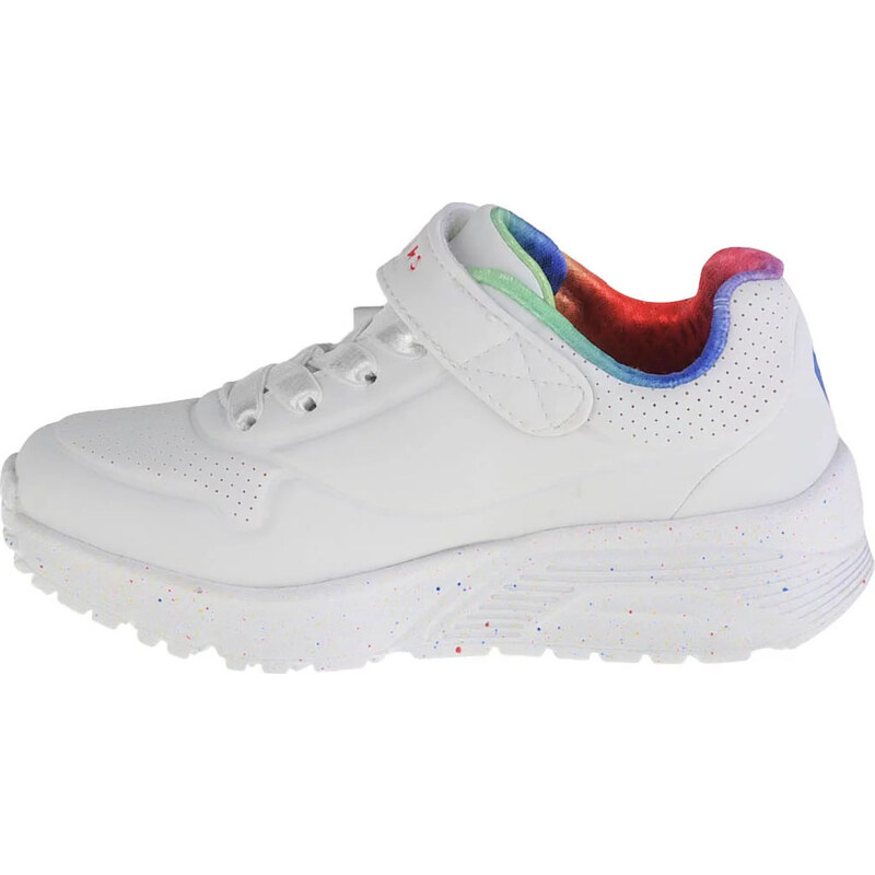 BÍLÉ DÍVČÍ TENISKY SKECHERS UNO LITE RAINBOW SPECKS Bílá