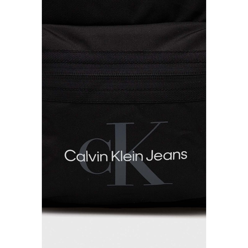 Batoh Calvin Klein Jeans pánský, černá barva, velký, s potiskem