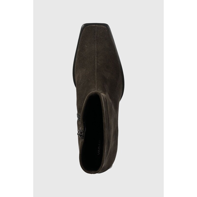 Semišové boty Vagabond Shoemakers HEDDA dámské, zelená barva, na podpatku, 5002.040.18
