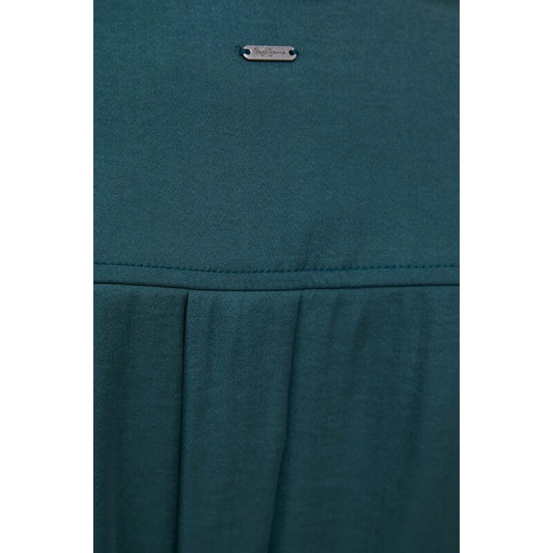 Šaty Pepe Jeans Itziar zelená barva, mini