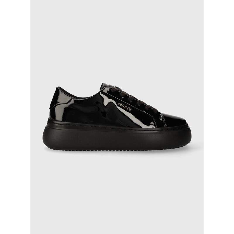 Kožené sneakers boty Gant Jennise černá barva, 27531394.G00