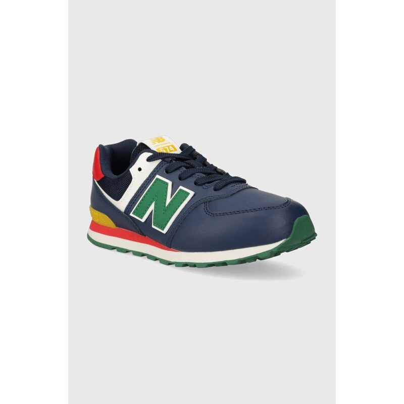 Dětské sneakers boty New Balance GC574CT tmavomodrá barva