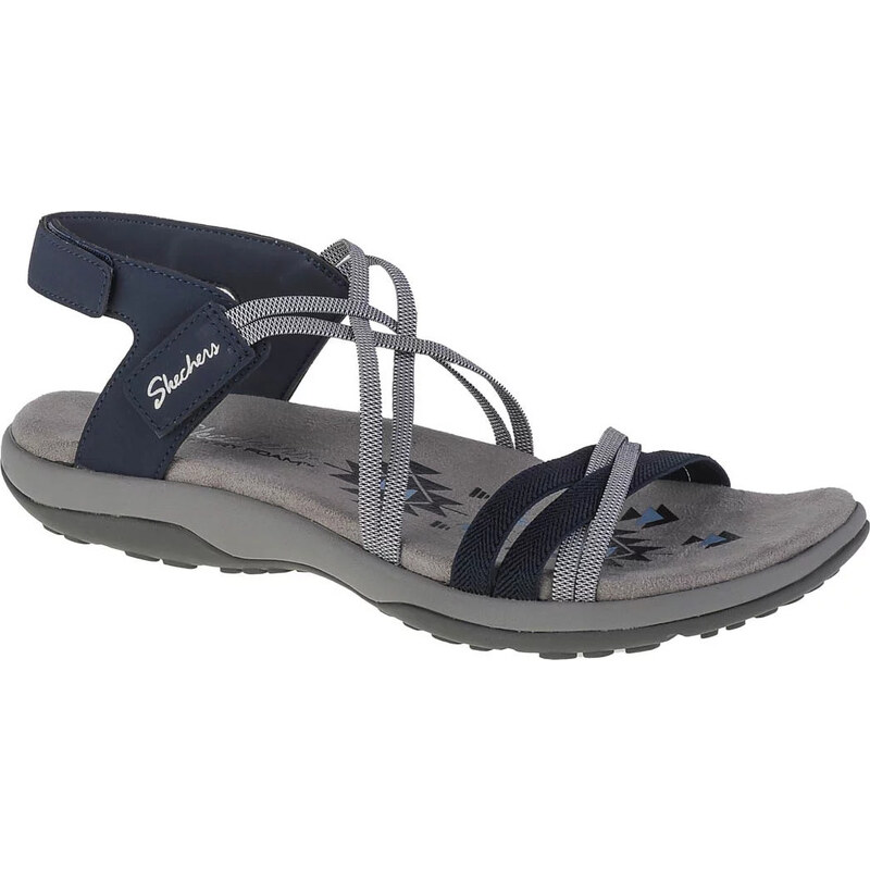 Šedé sandály Skechers Reggae Slim–Takes Two 163112-NVY