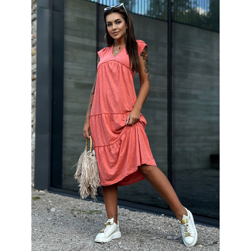Mayflies Dress-TW-SK-2206.04P-Coral