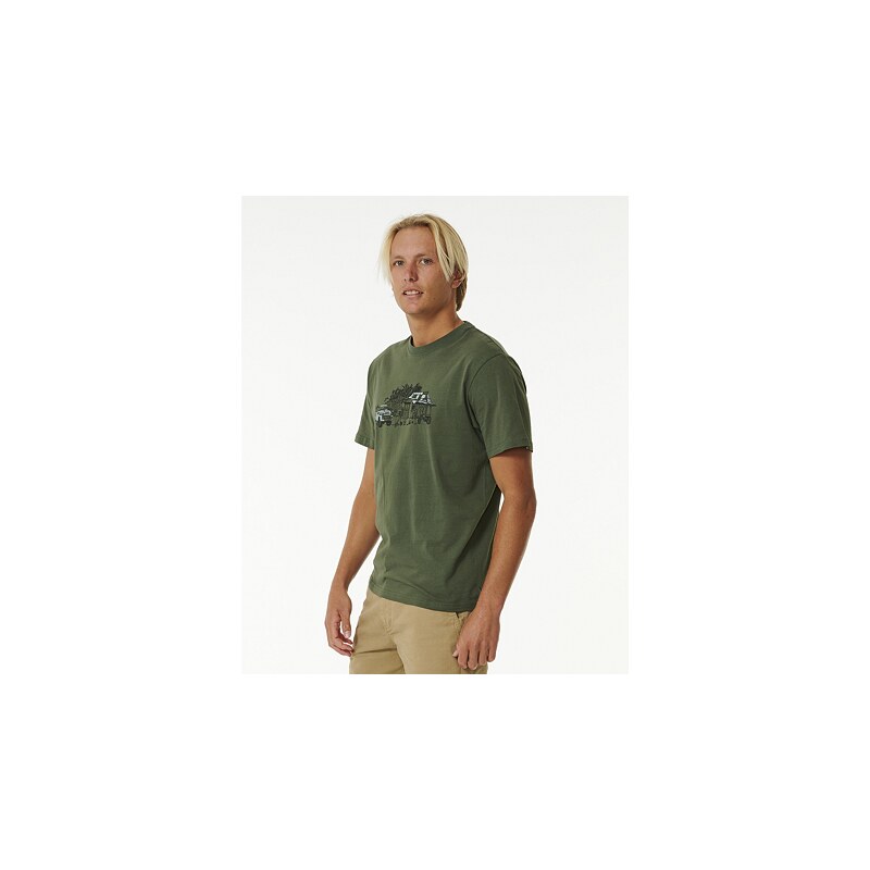 Tričko Rip Curl SEARCH TRIP TEE Dark Olive