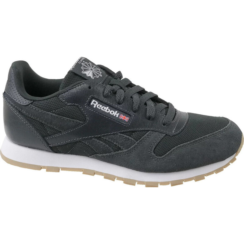 ČERNÉ DĚTSKÉ TENISKY REEBOK CL LEATHER ESTL Šedá