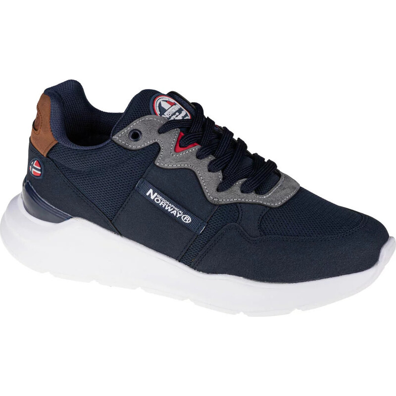 BASIC MODRÉ PÁNSKÉ TENISKY GEOGRAPHICAL NORWAY SHOES Tmavě modrá