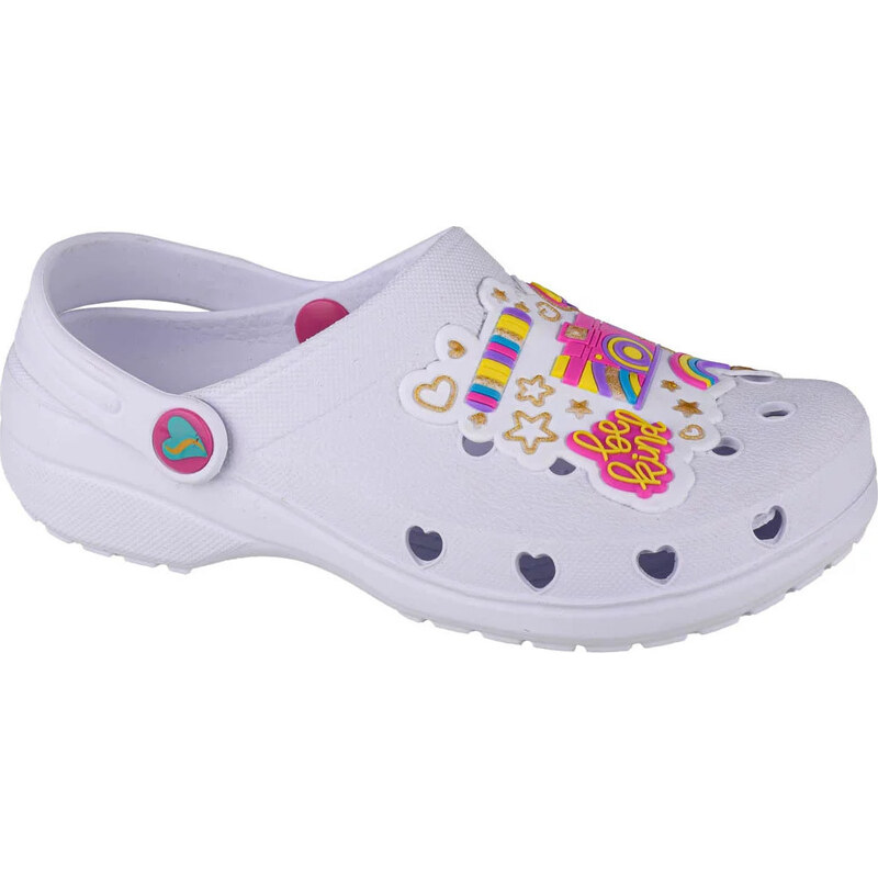 Bílé dívčí nazouváky Skechers Heart Charmer Photobomb 308003L